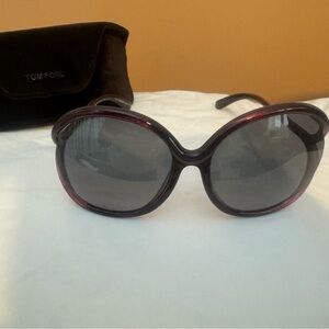 Tom Ford purple sunglasses with original case